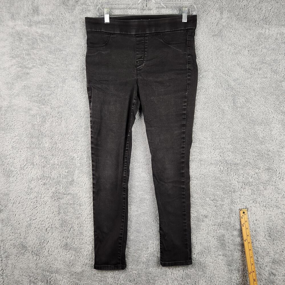 Gloria Vanderbilt Jegging Jeans Womens 8 Black High Rise Slimming Skinny Pull On